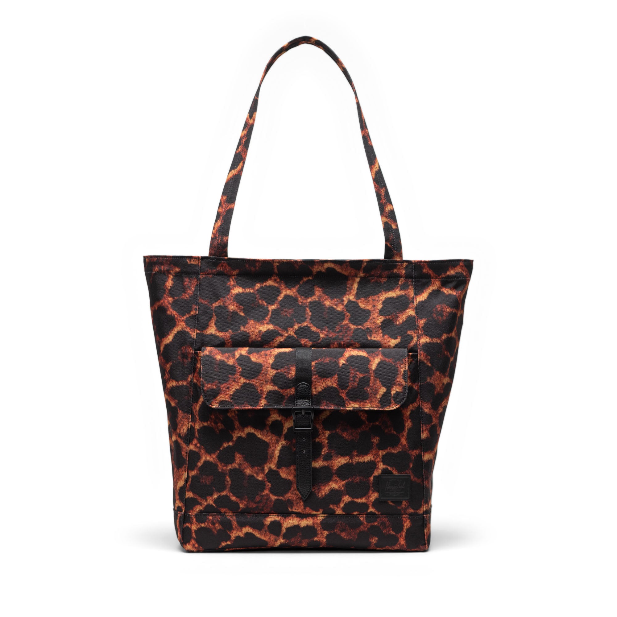 Dijital Leopar Herschel Retreat Tote Omuz Çantası Su İtici Kumaş Omuz Çantası, 20 L